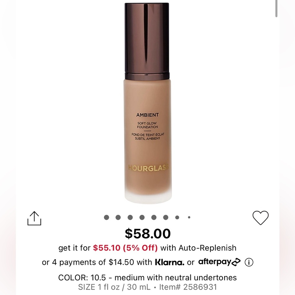 HOURGLASS Ambient Soft Glow Foundation - 10.5